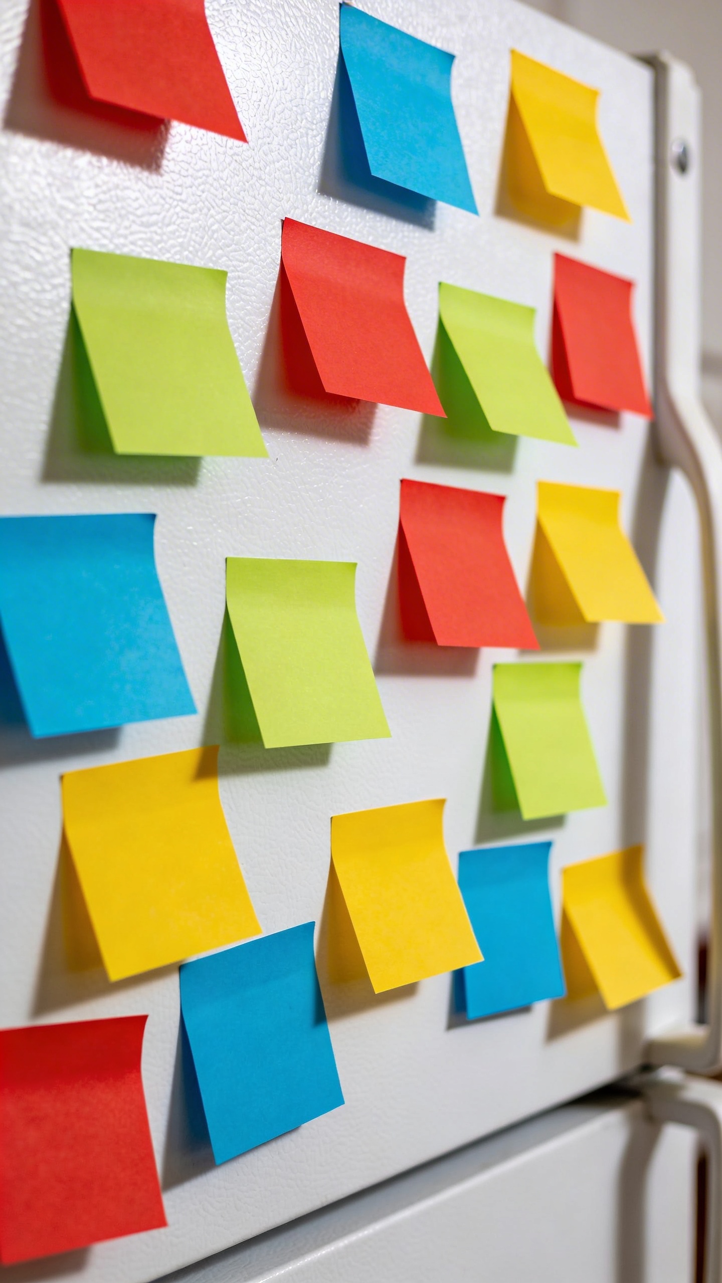 Fridge whiteboard packed with color-coded family reminders